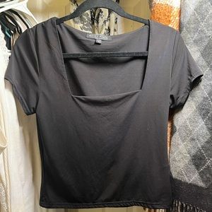Square neck short sleeve